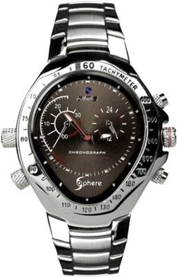 The Sphere Techs Watch Camera conceals a 720p HD camera inside a fully functional wristwatch.