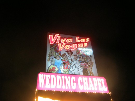 "Viva Las Vegas" wedding chapel.