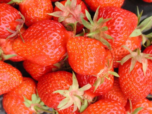 Strawberries!  I love almost anything with strawberries. 