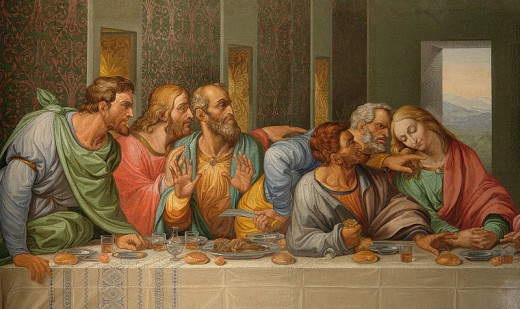 Details of Leonardo da Vinci's The Last Supper