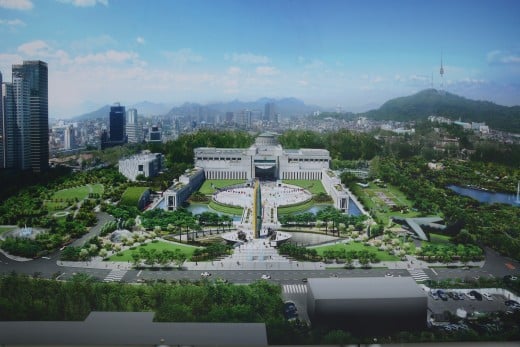 An illustration of how the Korean War Memorial will look like after renovation.