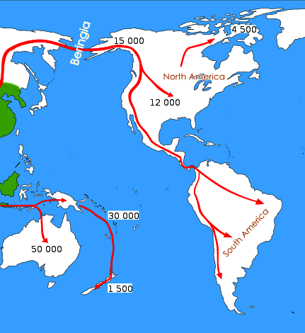 Ancient human migration to America