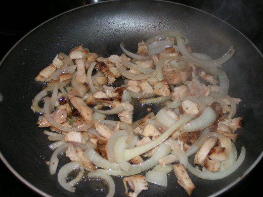 Grilled Chicken and Onions