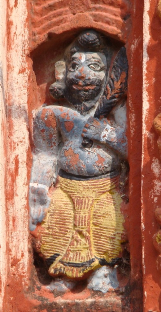 Exquisite terracotta work in Damodar temple 20