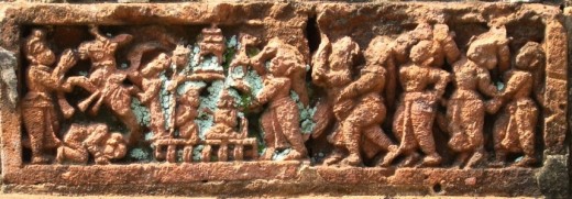 Terracotta of Raj Rajeswari temple 