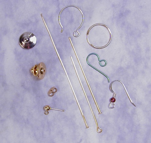 Head Pins and Earring Findings