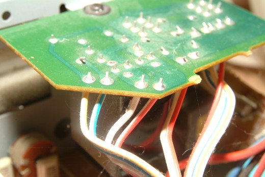 Reflective wiring solder joints on PC Board