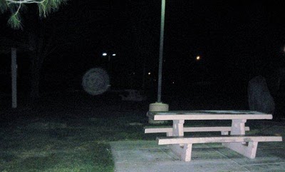 An "orb" seen in a park.