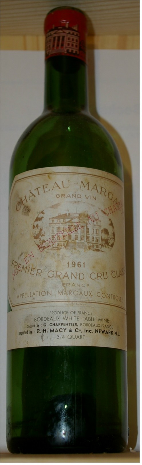 1961 Chateau Margaux - a personal favorite of mine