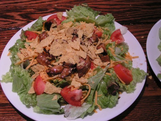 Mexican Chicken Salad - just add your choice of dressing and enjoy!