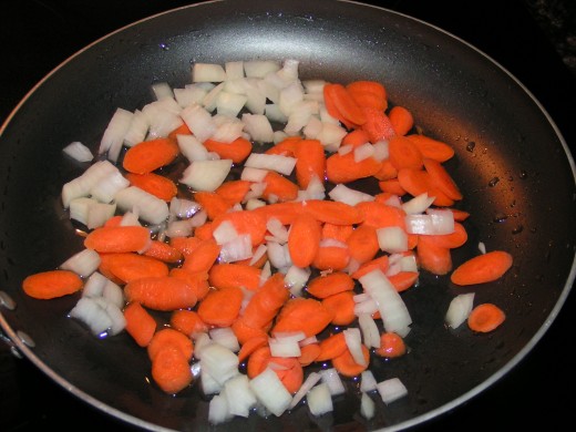Stir Fry Carrots and Onions