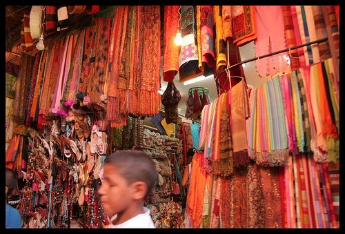 Scarves in the Souks of Marrakech
