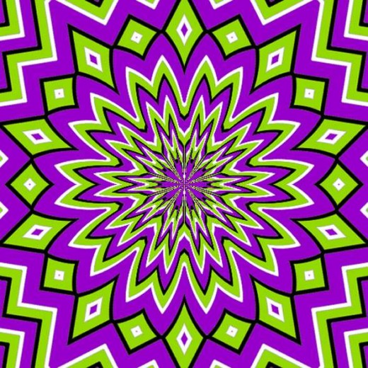 optical illusion stare at picture see it move