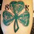Celtic Shamrock Tattoo in Trinity Knot Celtic Shamrock Tattoo in Trinity Knot