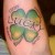 Four-Leafed Lucky Charm Clover Tattoo Four-Leafed Lucky Charm Clover Tattoo