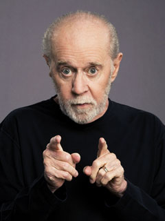 The late cutting edge stand up comedian. George Carlin was a thinker who translated serious matters into humour.