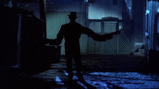 Freddy's stretched arms. Scene always freaked me out as a kid...still kind of does.
