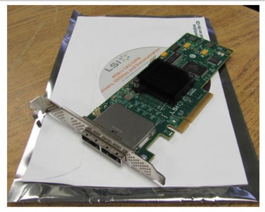 LSI 6Gb/s SAS PCIe2 x8 Host Bus Adapter HBA 9210-8e