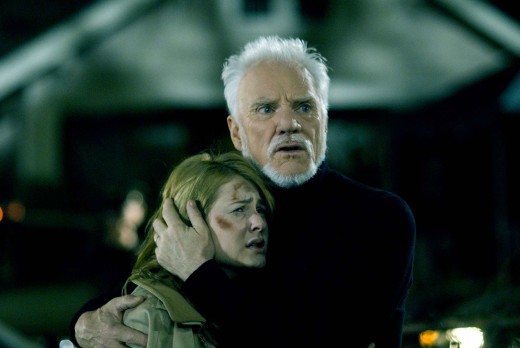 Laurie Strode (Scout Taylor-Compton) and Dr. Loomis (Malcolm McDowell) in Rob Zombie's remake