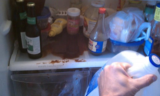 Spilt soy sauce, the menace...