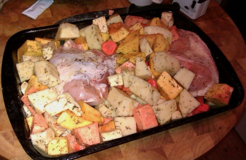 Ready for the oven.