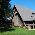 Abbey Resort Fontana, WI - on Geneva Lake - front of hotel with A-frame architecture Abbey Resort Fontana, WI - on Geneva Lake - front of hotel with A-frame architecture