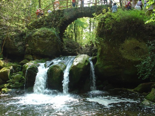 The Schiessentumpel in the Mullerthal, Luxembourg