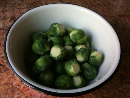 whole Brussels sprouts