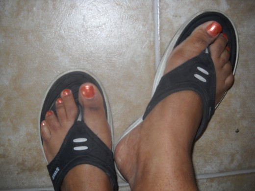 Best foot forward.