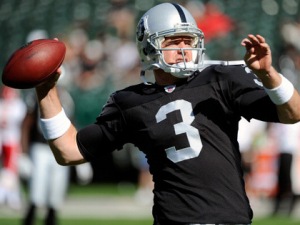 Carson Palmer is looking to bounce back from a dreadful debut in Oakland.