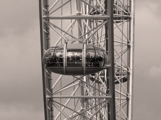 London Eye - Zooming into a capsule