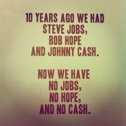 I know this has been circulated much in social network sites,  but just one more go at it? Truth doesn't get old.