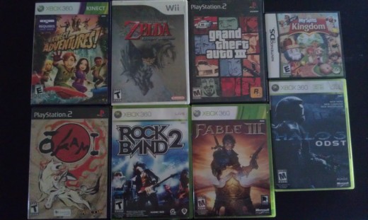 Different types of games available, with thousands more out there.