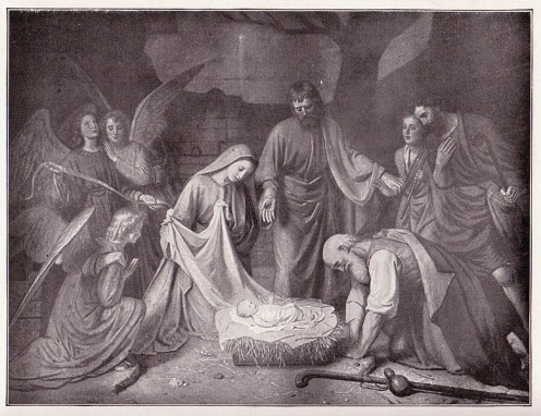 Jesus Birth depicted in art.