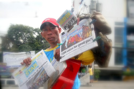 newspaper man