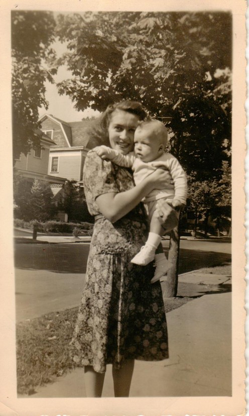 My Dad as a baby with my beautiful grandmother that I never got to meet.  She died before I was born, and I was named after a name she loved.  My dad was the apple of her eye.