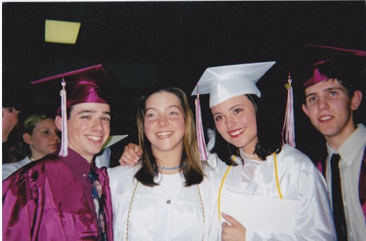 Childhood is about eventually growing up. Some say that is graduation. Here I am with some friends from high school. This is the start of our journey as adults.