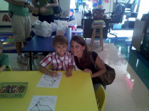 My little boy on his first day of Kindergarten
