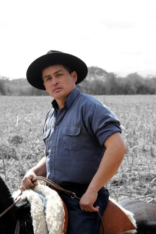 One horse and his Gaucho - Argentina
