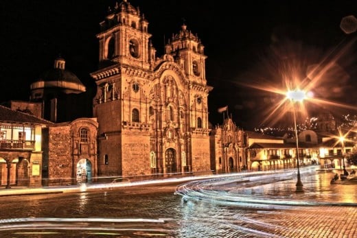 Traffic trails in Cusco - Peru