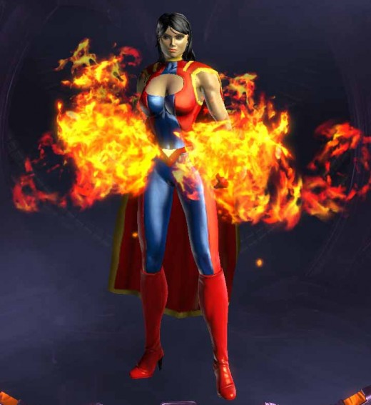 DCUO Character Creation - A Fireball Wielding Superheroine Inspired by Wonder Woman