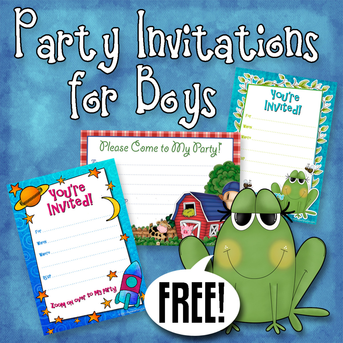 Boys Party Invitations 8