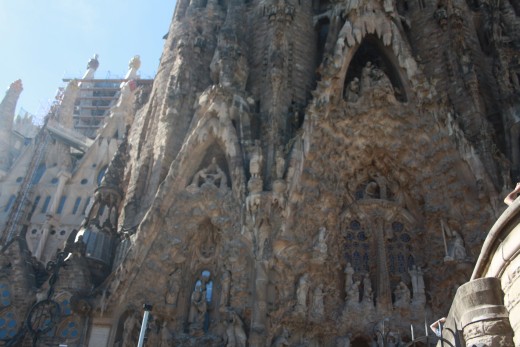 Antonio Gaudi's Sagrada Familia in Barcelona, Spain