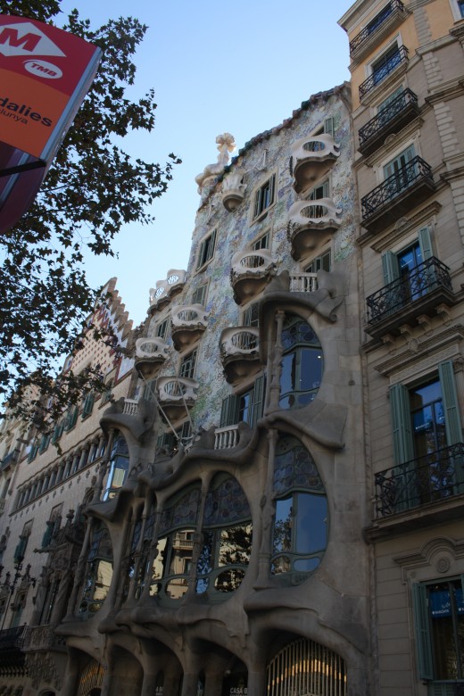 The "Casa Batlló", Gaudi, Barcelona, Spain