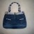 Same denim bag showing embellished pockets. Lining matches the belt. Same denim bag showing embellished pockets. Lining matches the belt.