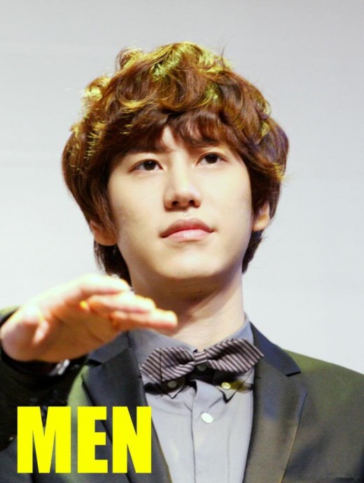 Kyuhyun bed head hairstyle.