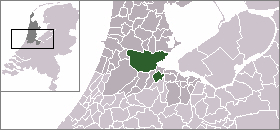 Map location of Amsterdam municipality