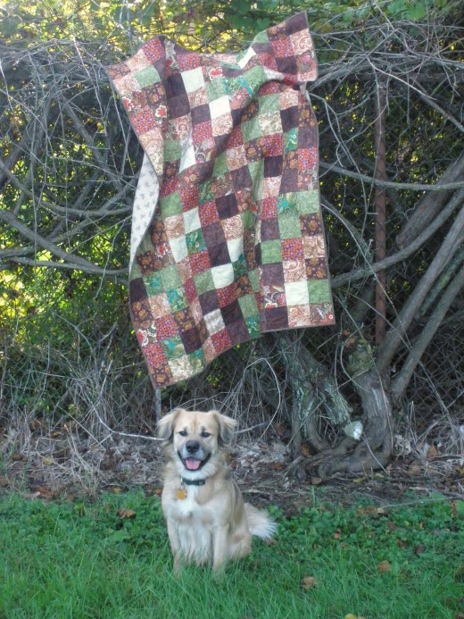 Simply Squares is a scrap quilt made of squares.