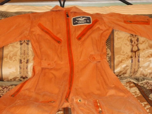 Daddy's flight suit.  Talked him into giving it to me on our last visit.