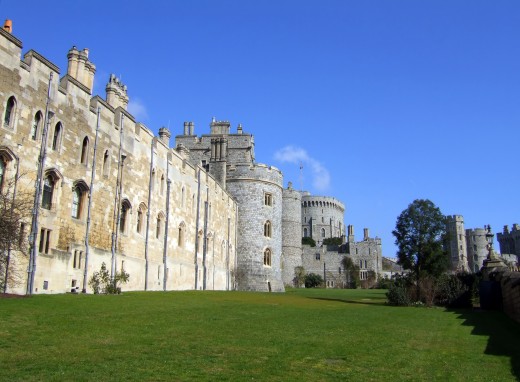 Wall of Windsor of Castle in the English county of Berkshire.